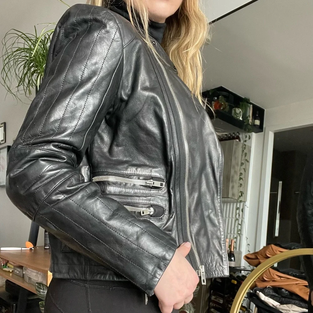NWOT Rag & Bone Leather Motorcycle Jacket - Picture 5 of 15